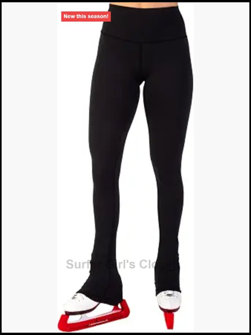 Over Skate Leggings High-Rise Practice Pants Figure Skating